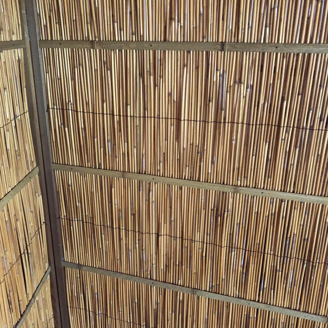 花寄屏風　2枚折　高さ約164㎝　2連幅176㎝