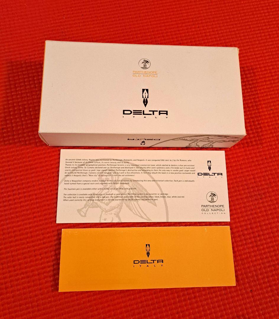 【DELTA】デルタ OLD NAPOLI 万年筆 レザーケース(箱付き)