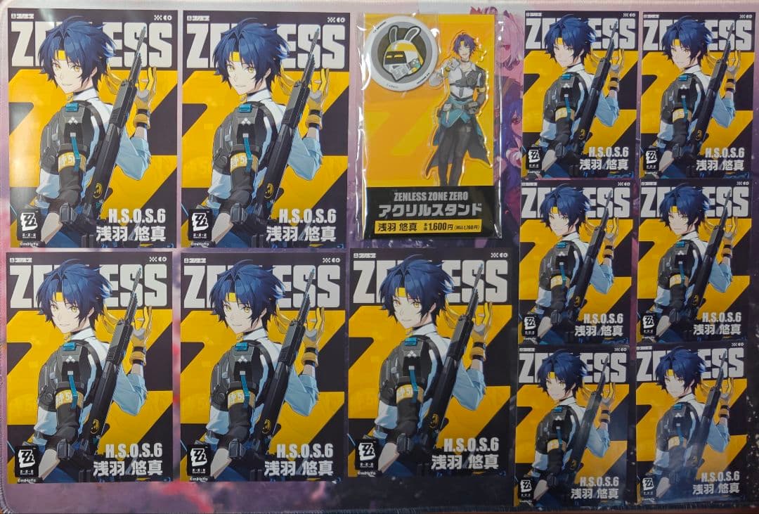 ゼンレスゾーンゼロ ファミマ 浅羽悠真 アクリルスタンド ブロマイド 缶バッジ