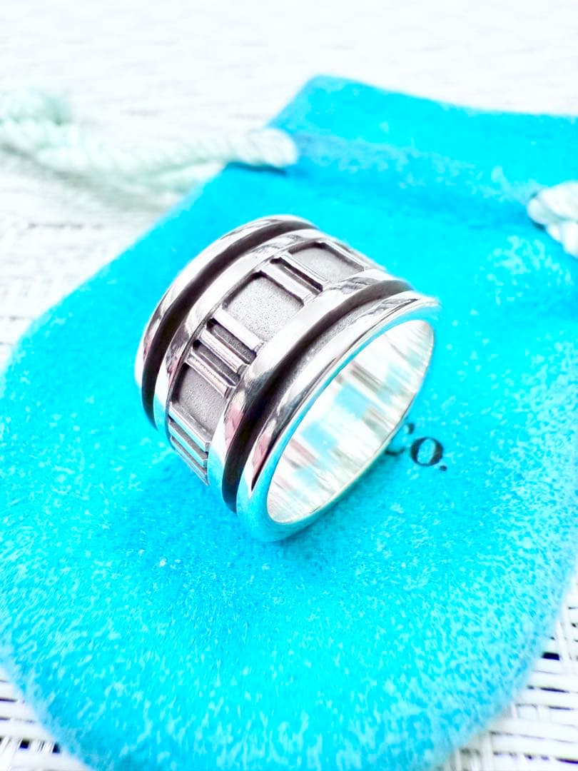 ティファニー　アトラス　ワイド　指輪　リング　8号　研磨仕上げ済み　925