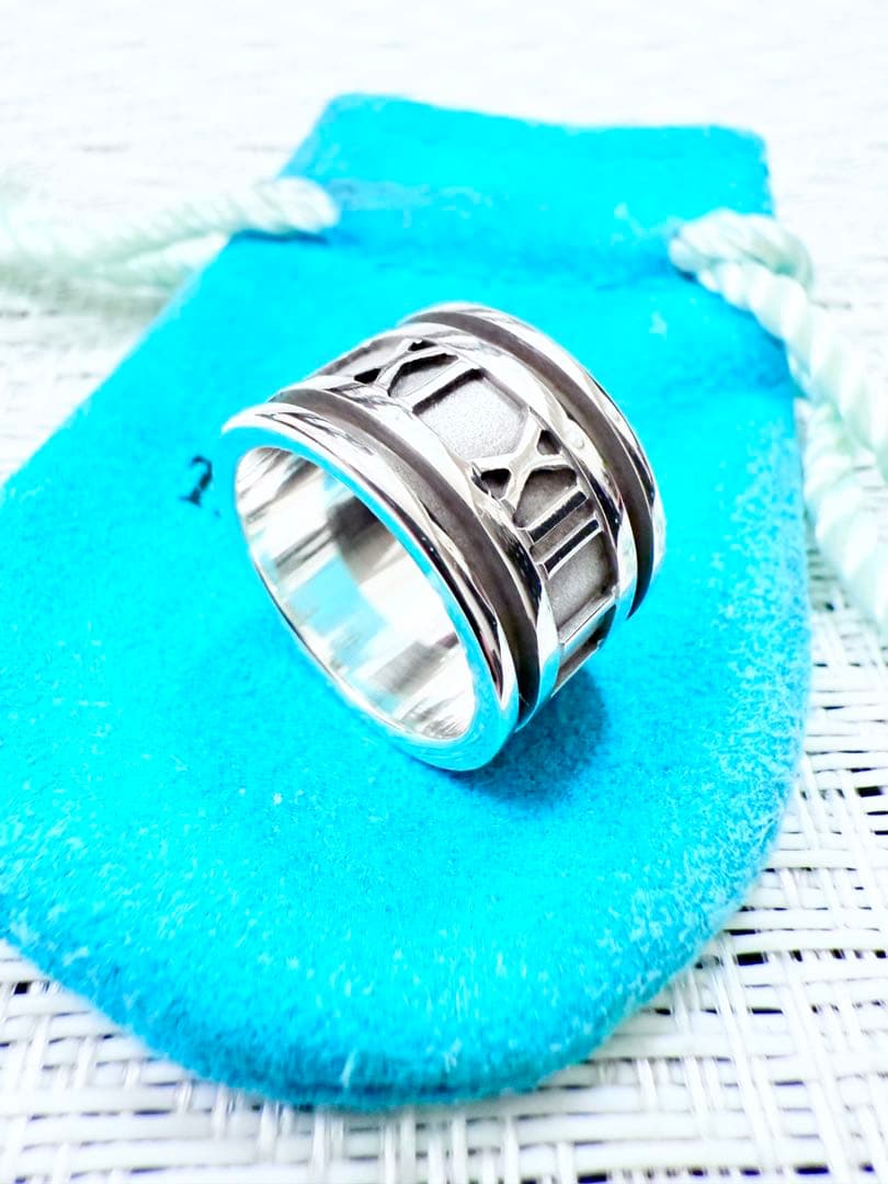 ティファニー　アトラス　ワイド　指輪　リング　8号　研磨仕上げ済み　925