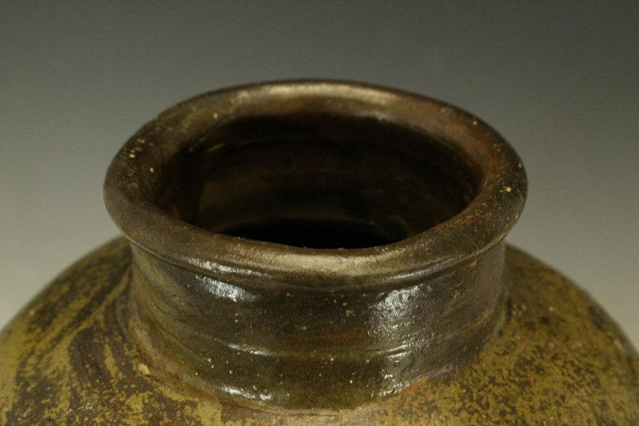 古 祖母懐 壷 高29cm 在銘(LC585)