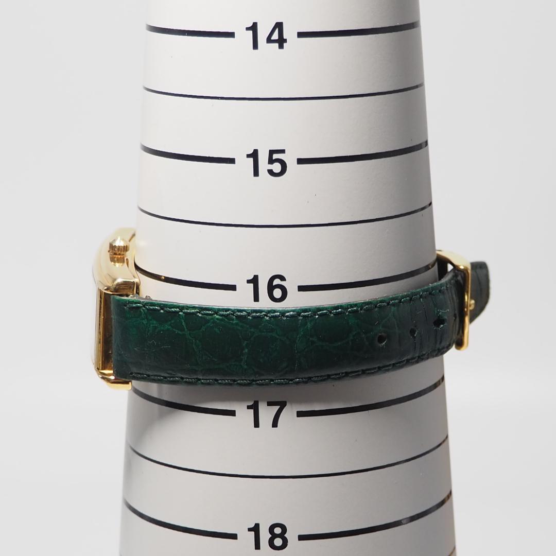 グッチ GUCCI スクエア 革ベルト レディース 腕時計 ゴールド C847