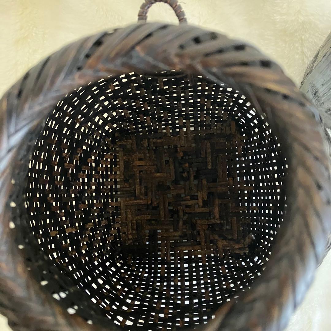 お値下げ 茶道具 名工 島村白峰斎造 桂籠 花籠 共箱