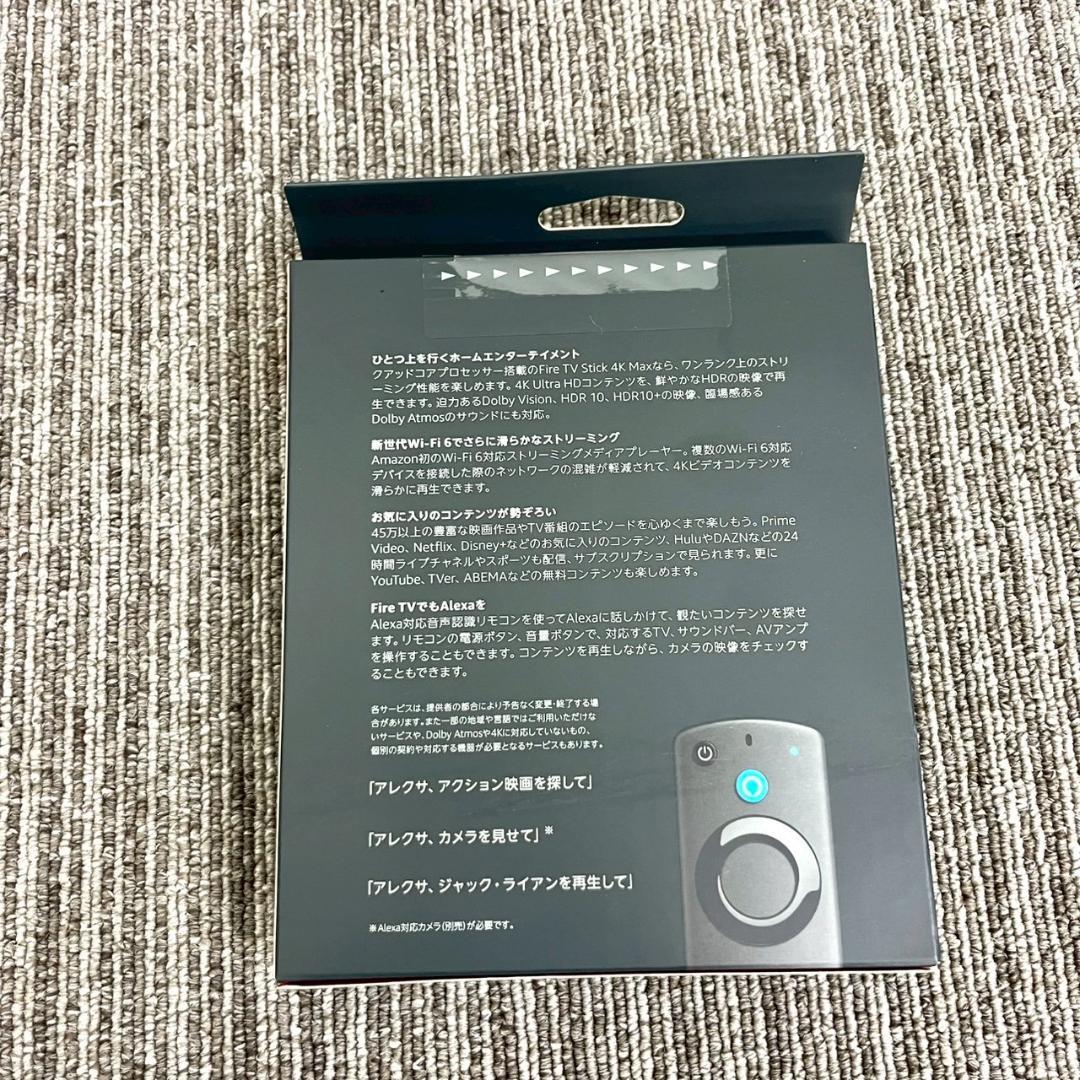 新品　アマゾン ファイヤースティック Fire TV Stick 4K Max