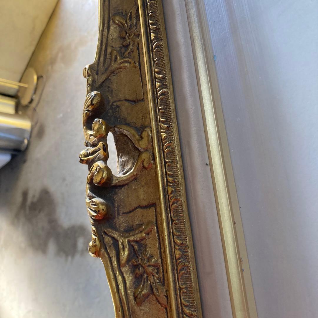 F10号 油彩額縁 ゴールドフレーム アートフレーム 金色 ガラス