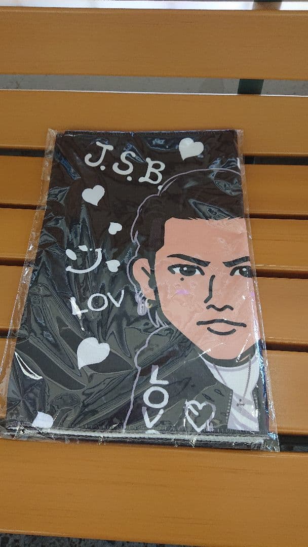 黒love サングラスなし 三代目 登坂広臣 BIGタオル フェイスタオル