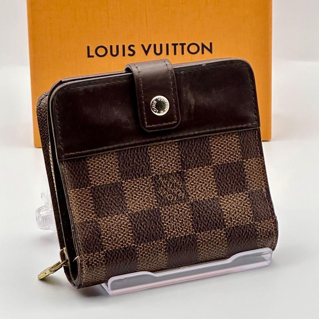 ルイヴィトン　ダミエ コンパクトジップ　折り財布