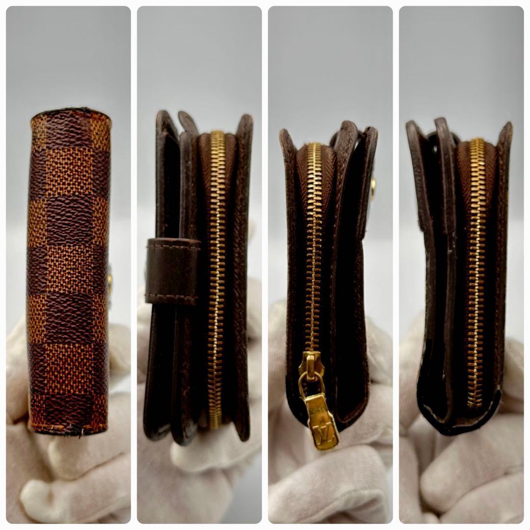 ルイヴィトン　ダミエ コンパクトジップ　折り財布