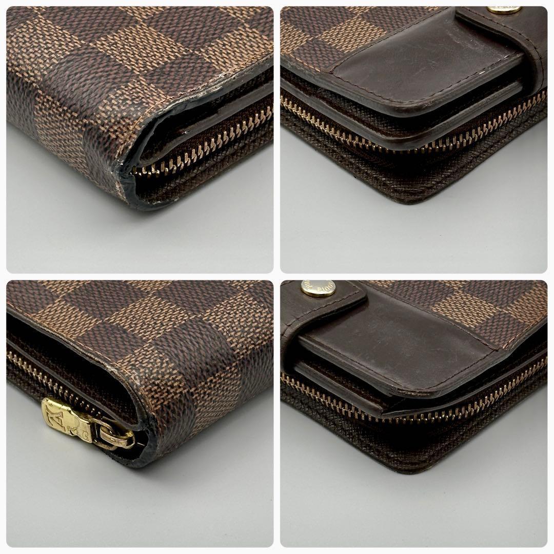 ルイヴィトン　ダミエ コンパクトジップ　折り財布