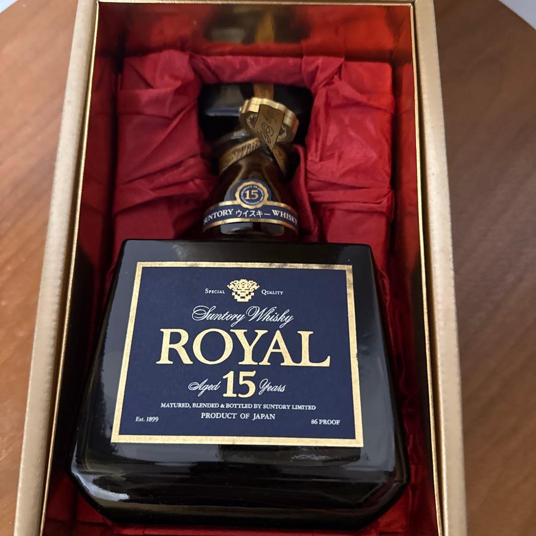 【未開栓・箱付】サントリー ウイスキー ローヤル プレミアム 15年 青ラベル