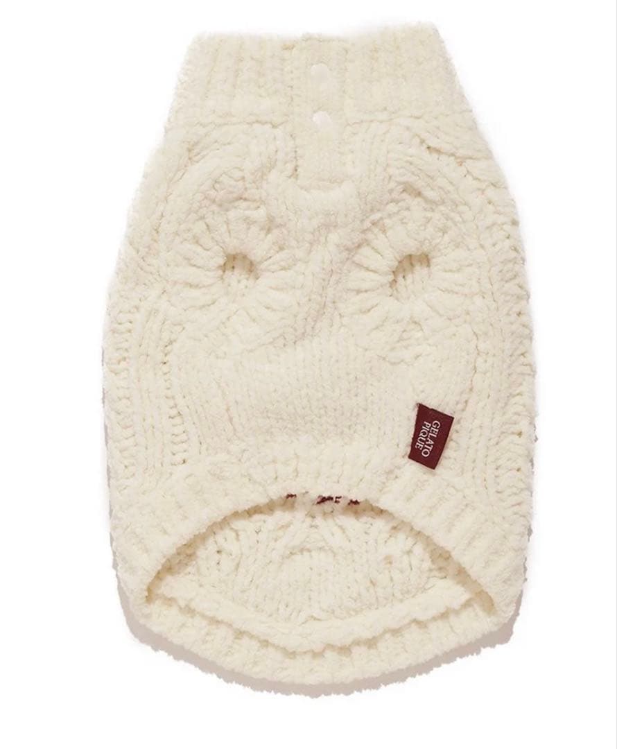 ジェラートピケ ハートアランハイネックプルオーバー　M