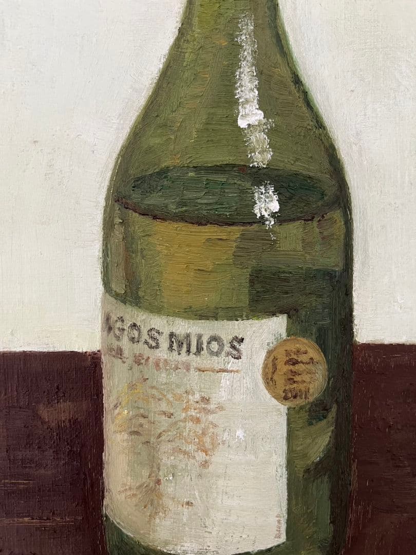 油彩画　美味しいワイン