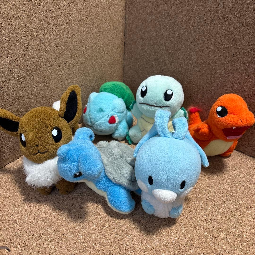 ポケモン ぬいぐるみ まとめ売り チルタリス ラプラス イーブイ 他 初期御三家