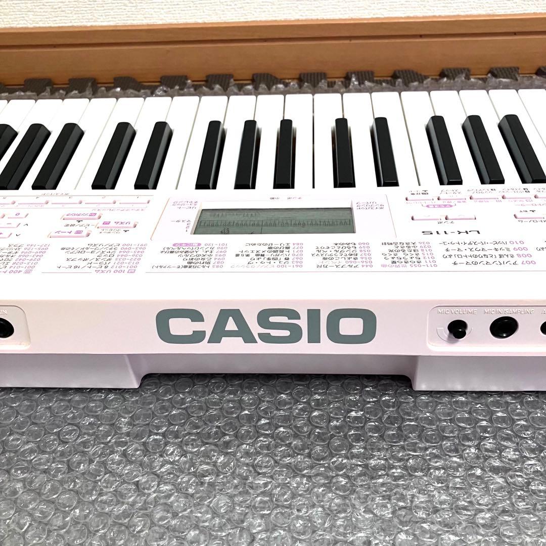 CASIO カシオ　電子ピアノ　電子キーボード　LK-115 ⭐️ピンク可愛い♪⭐️