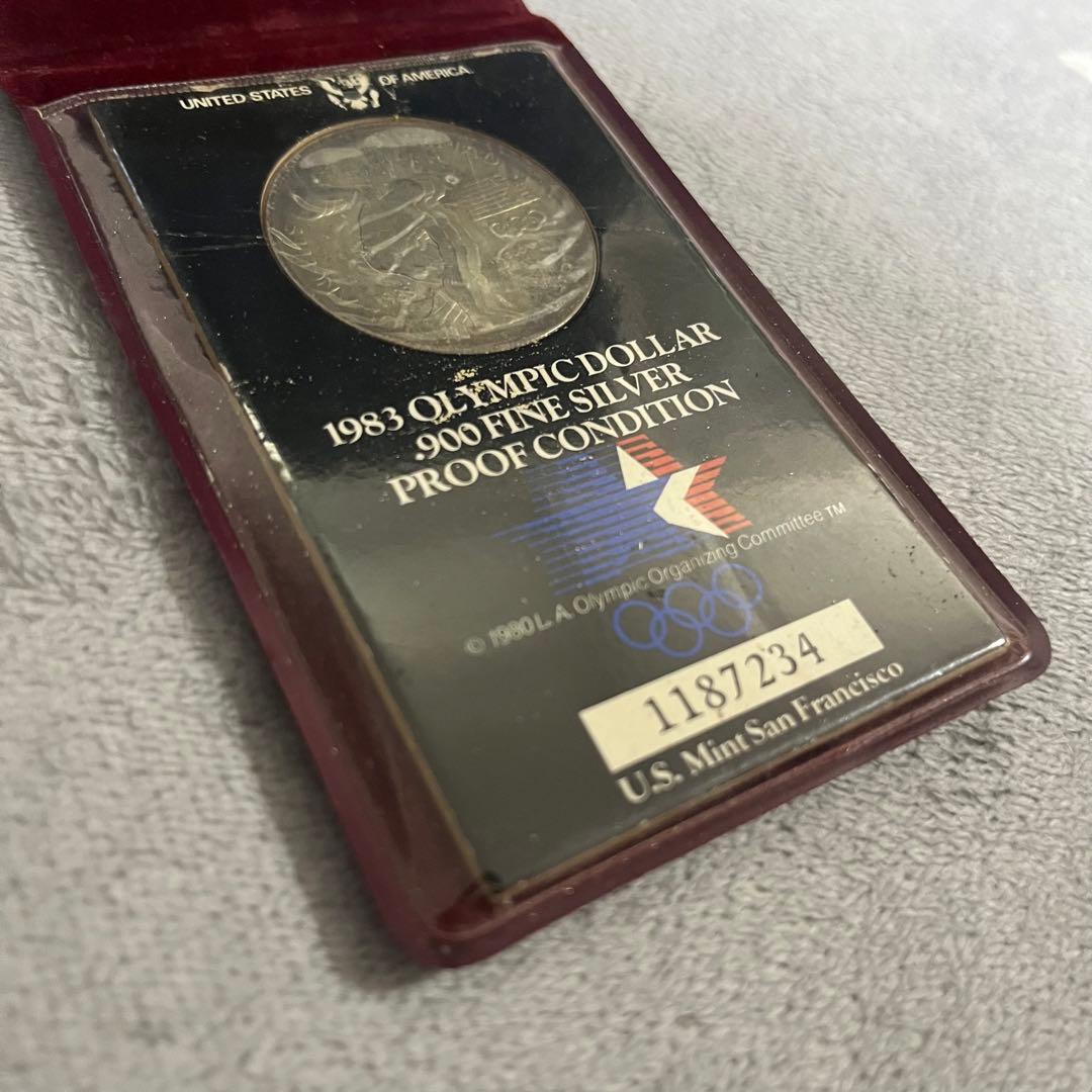 ヴィンテージ　1983 LA ロサンゼルスオリンピック 記念銀貨　メダル