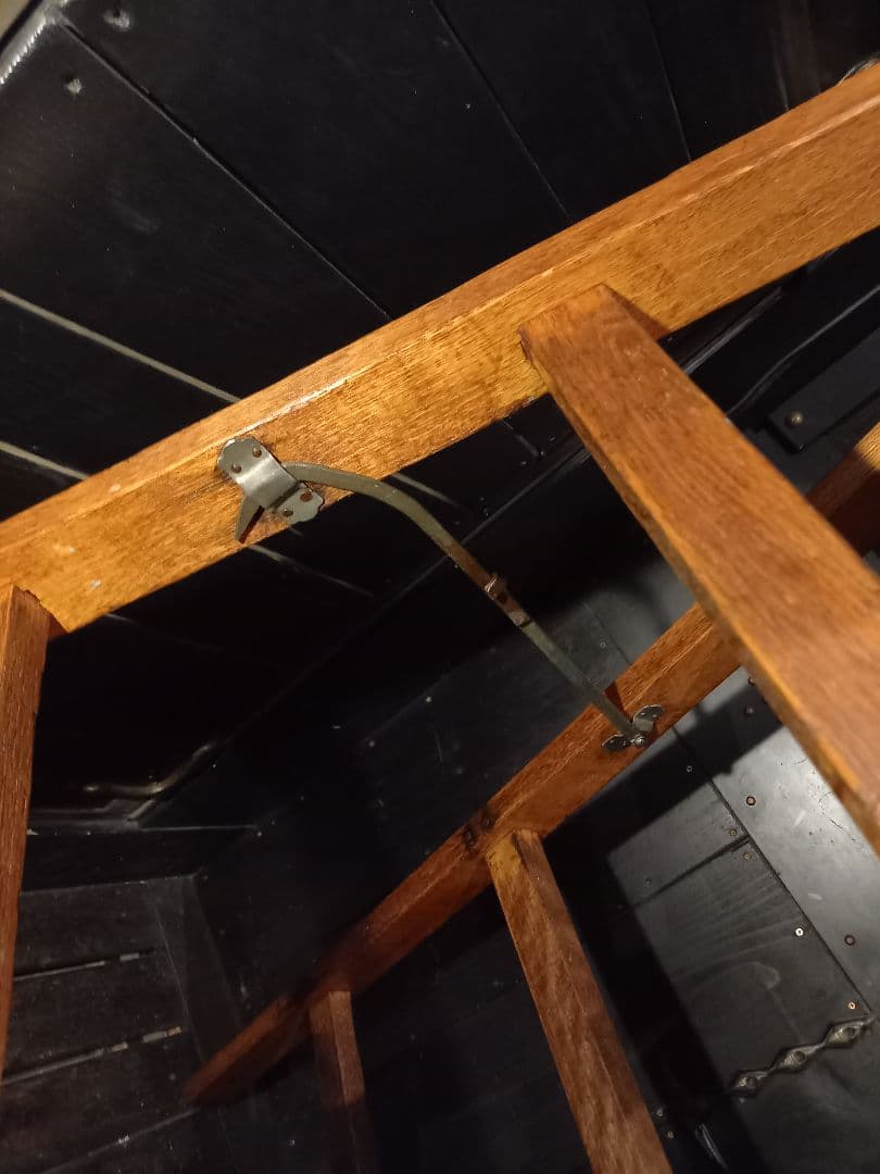 1960's　ヴィンテージ　ナチュラル　オーク　ウッド　ラダー　正直脚立　８号