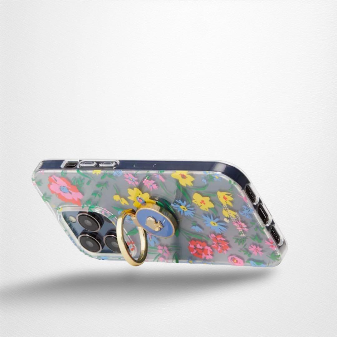 ☆限定品☆ KATE SPADE iPhone14Proケース クリームマルチ