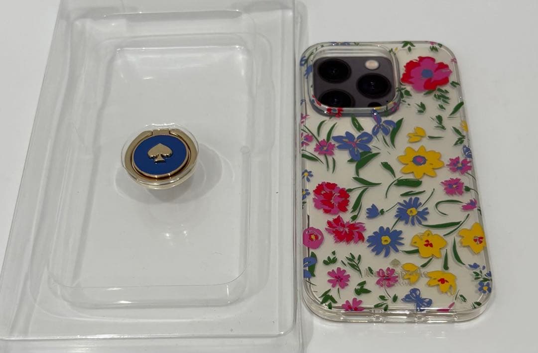 ☆限定品☆ KATE SPADE iPhone14Proケース クリームマルチ