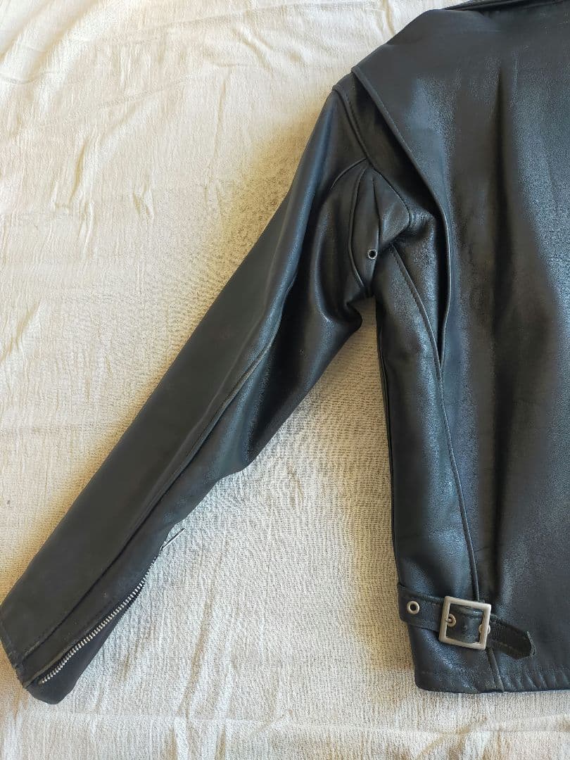 さみだれ★SCHOTT 本革 ジャケット(ボアなし、使用感かなりあり)