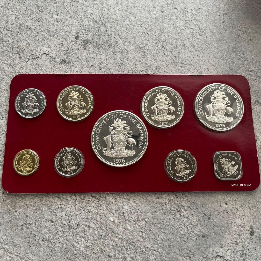 銀貨　バハマ プルーフセット 1976年