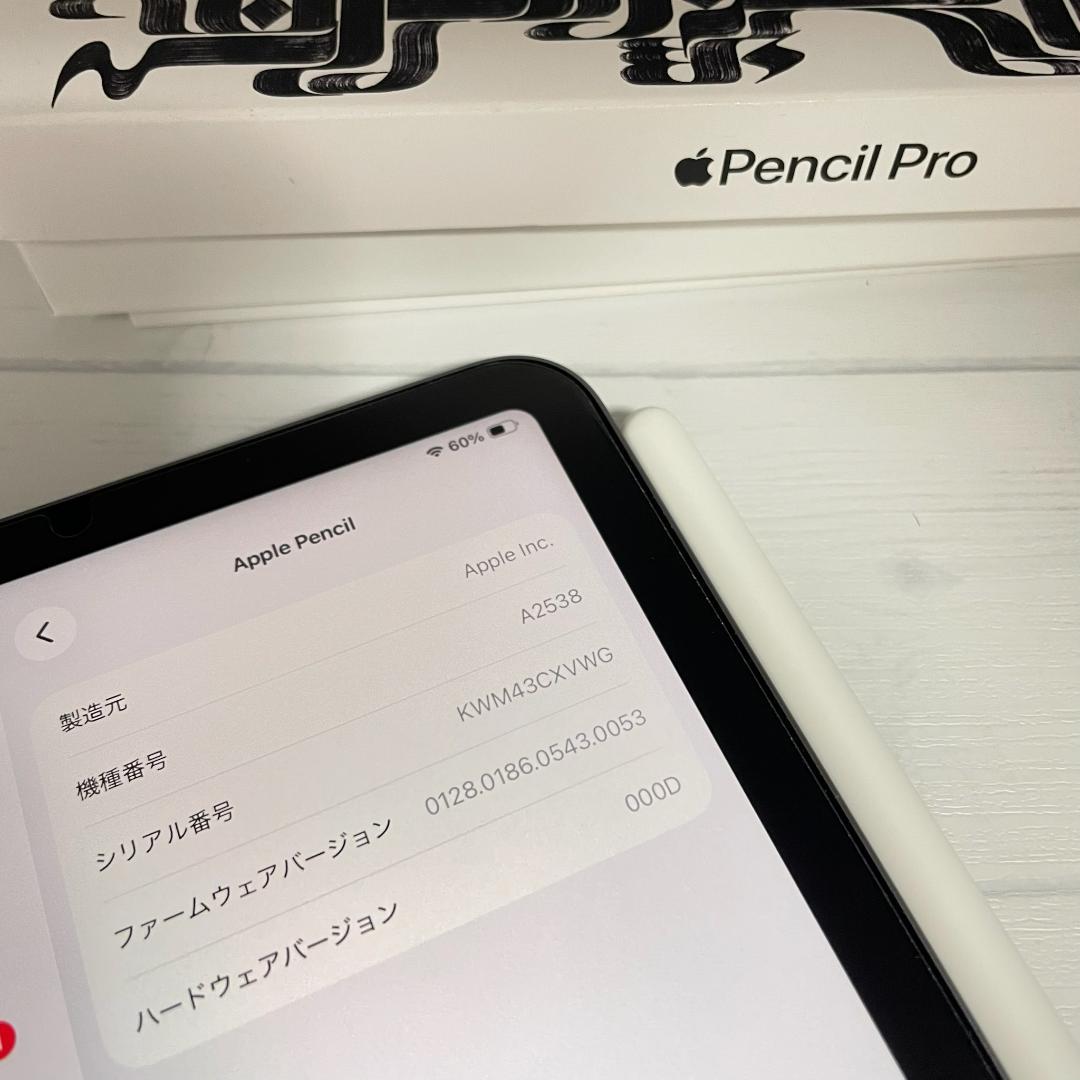 限定保証あり【純正品】Apple Pencil Pro 本体＋箱類