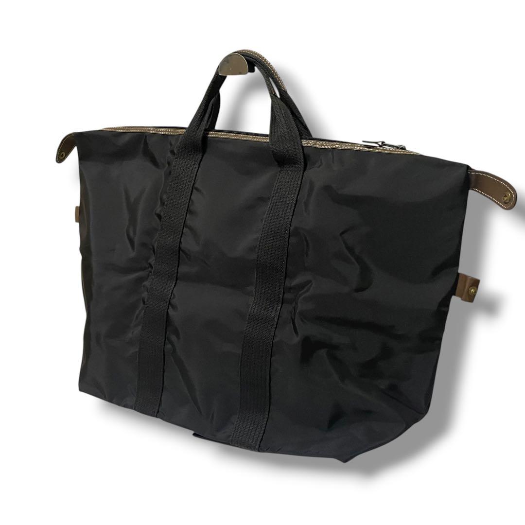 【極美品】dunhill ボストンバッグ　 ナイロン　ブラック
