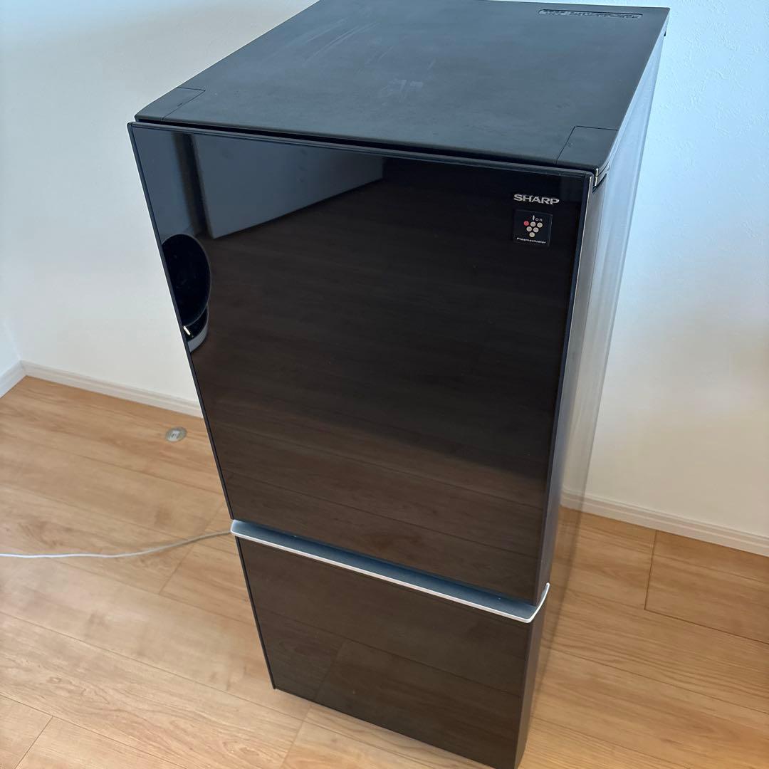 【マロンさん専用】単身用冷蔵庫 2ドア シャープ 黒 137L SJ-GD14C