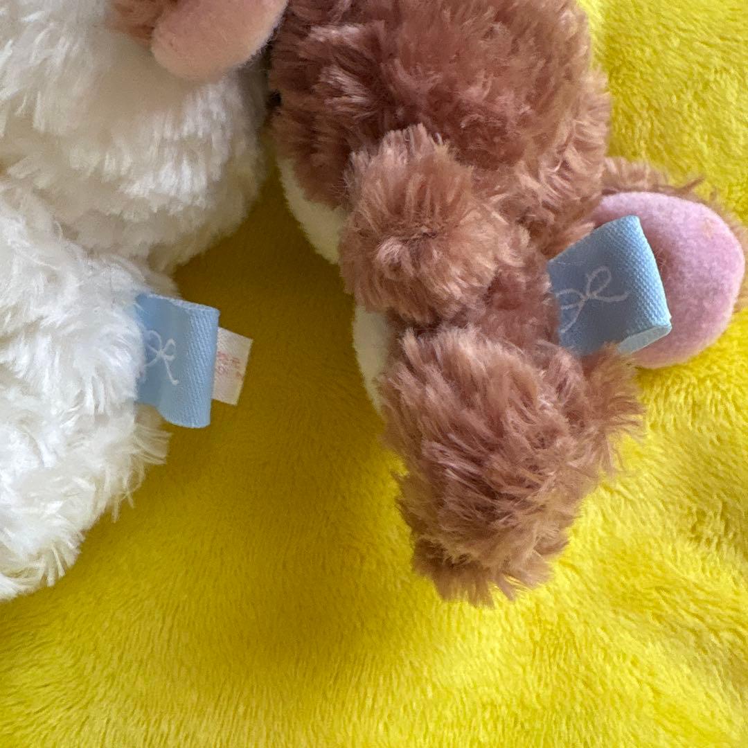 シュガーバニーズ 当時 マスコット キーホルダー しろうさ　くろうさ　サンリオ