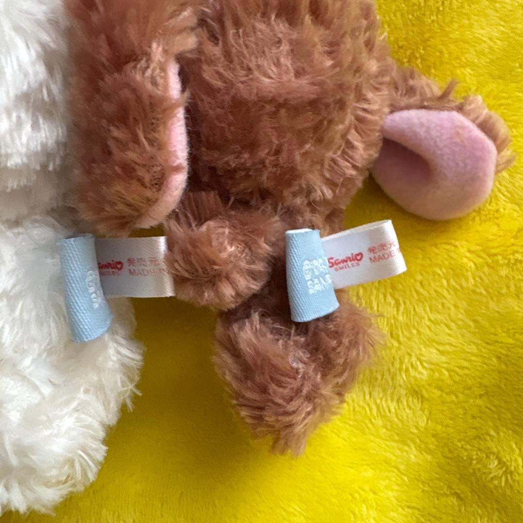 シュガーバニーズ 当時 マスコット キーホルダー しろうさ　くろうさ　サンリオ