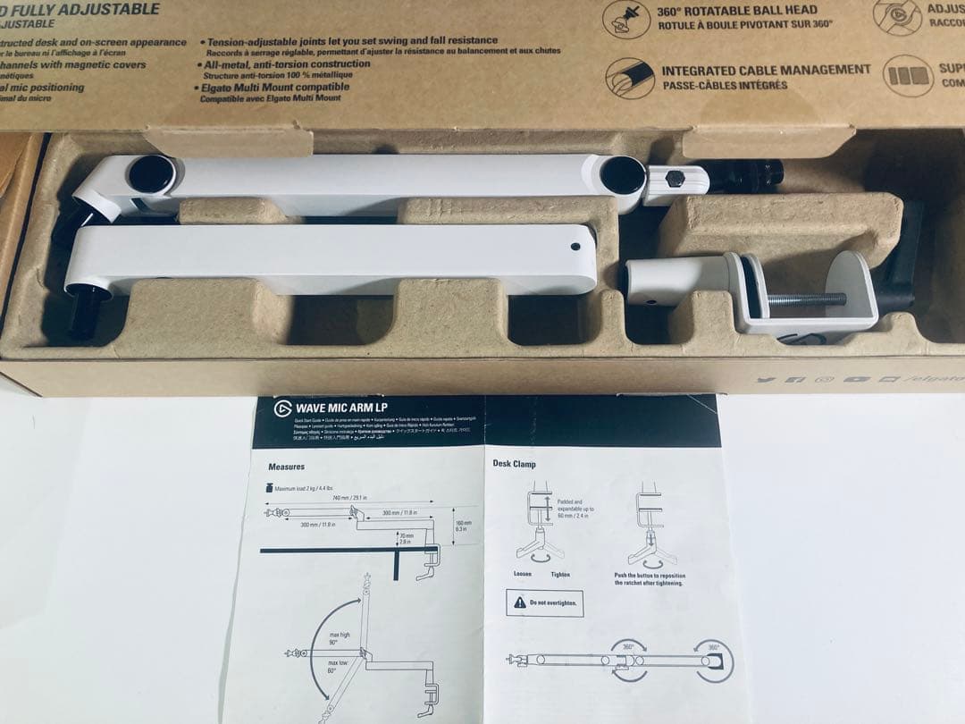 Elgato エルガト WAVE MIC ARM LP ホワイト マイクアーム