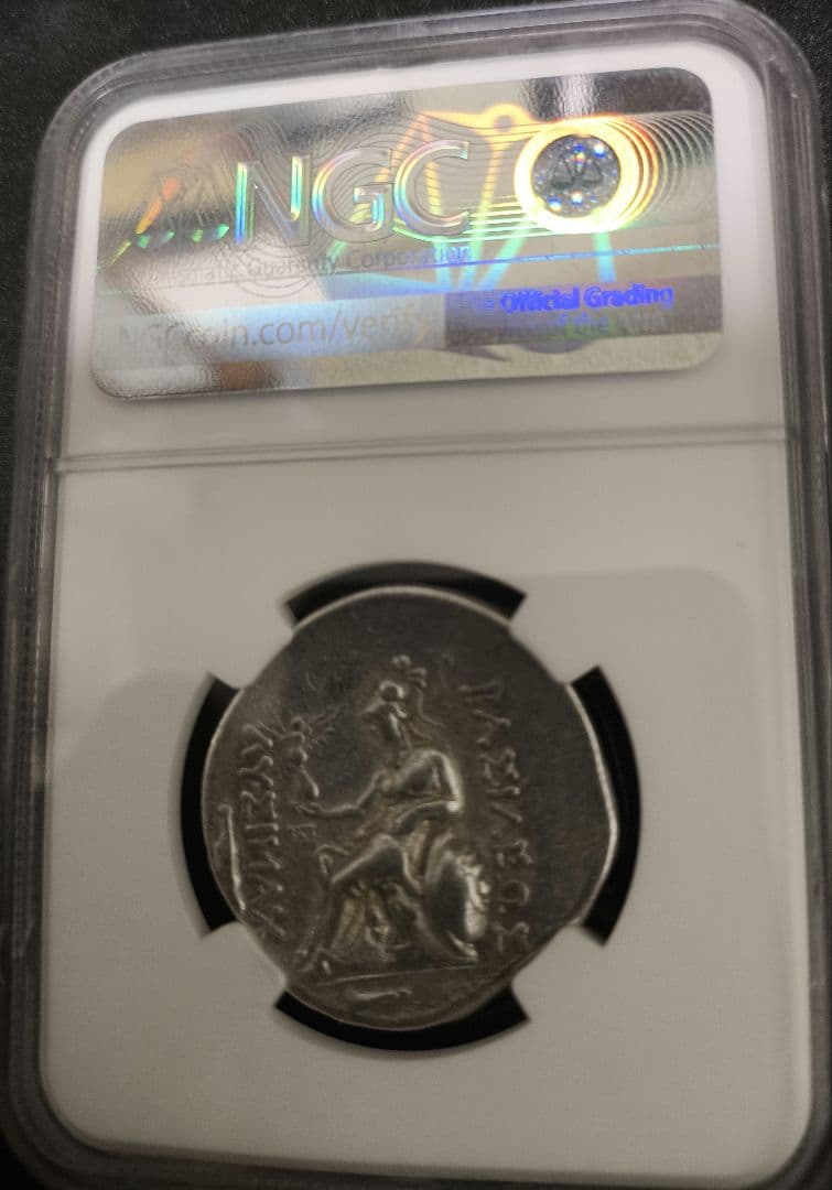リシュマコス アレクサンダー大王 テトラドラクマ銀貨 アモンの角 NGC鑑定済み