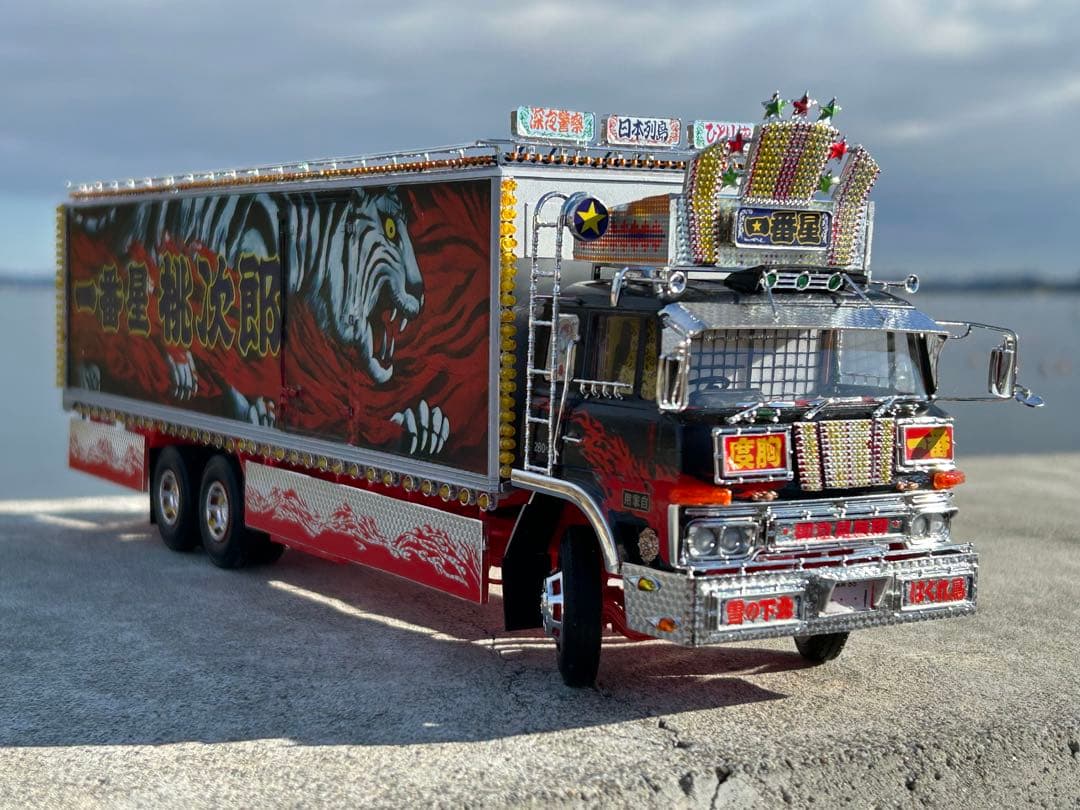 トラック野郎一番星北へ帰るアオシマ デコトラプラモデル