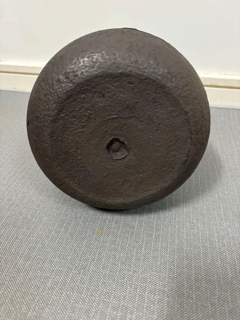 鉄瓶 浮彫り装飾　龍文堂