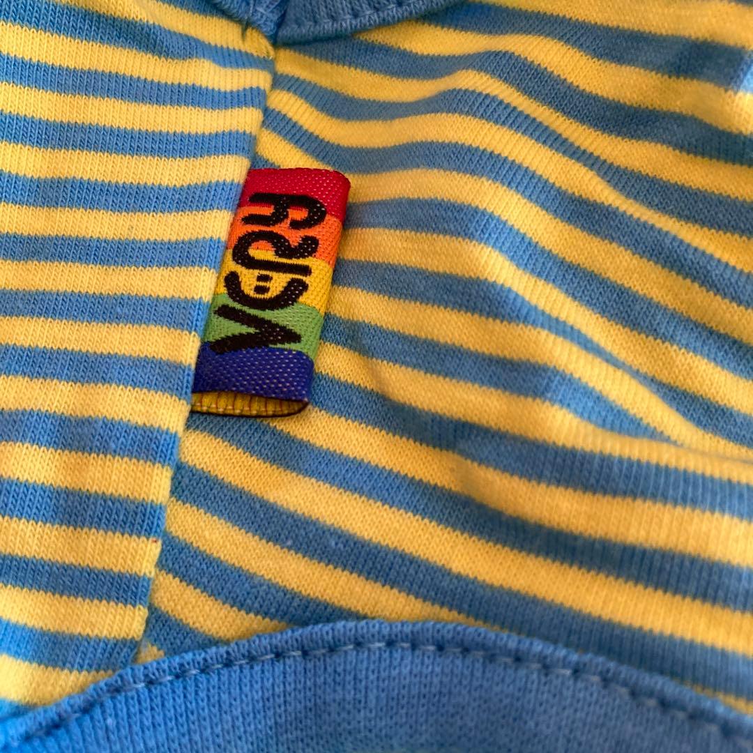 ワンちゃん　タンクトップ　3号　新品未使用　犬用　ブルーイエロー　ボーダー