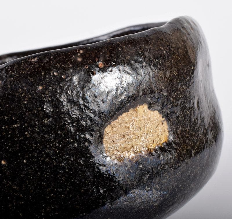 茶道具　長入作　黒楽茶碗　十二代楽吉左衛門弘入極め箱二重箱　F　R4243