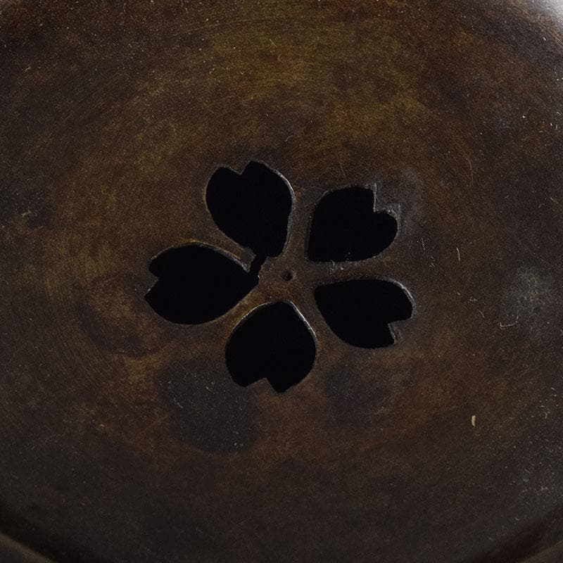 茶道具　唐銅　茶こぼし　建水　在銘　V　7608