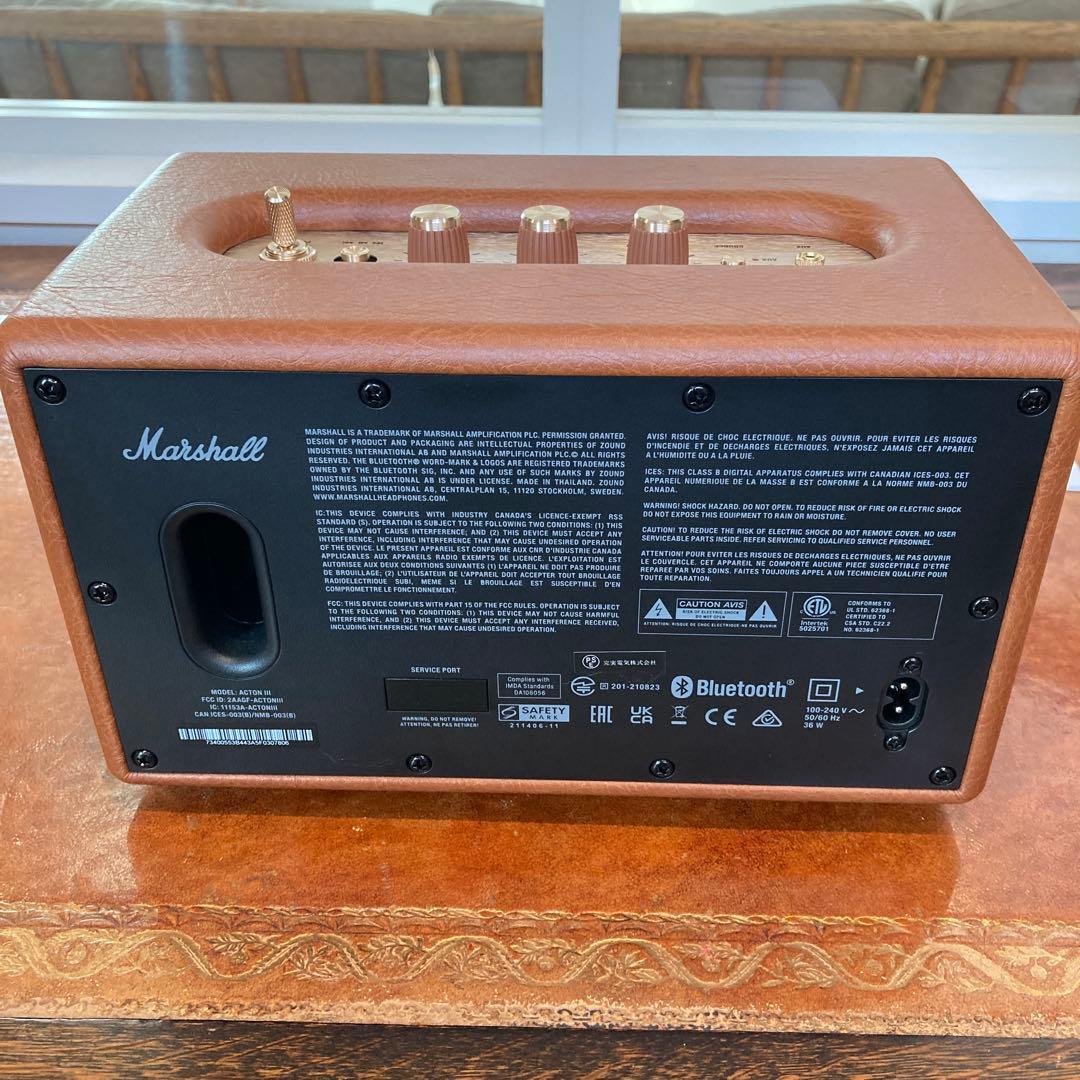 【美品】Marshall actonⅢ　ブラウン