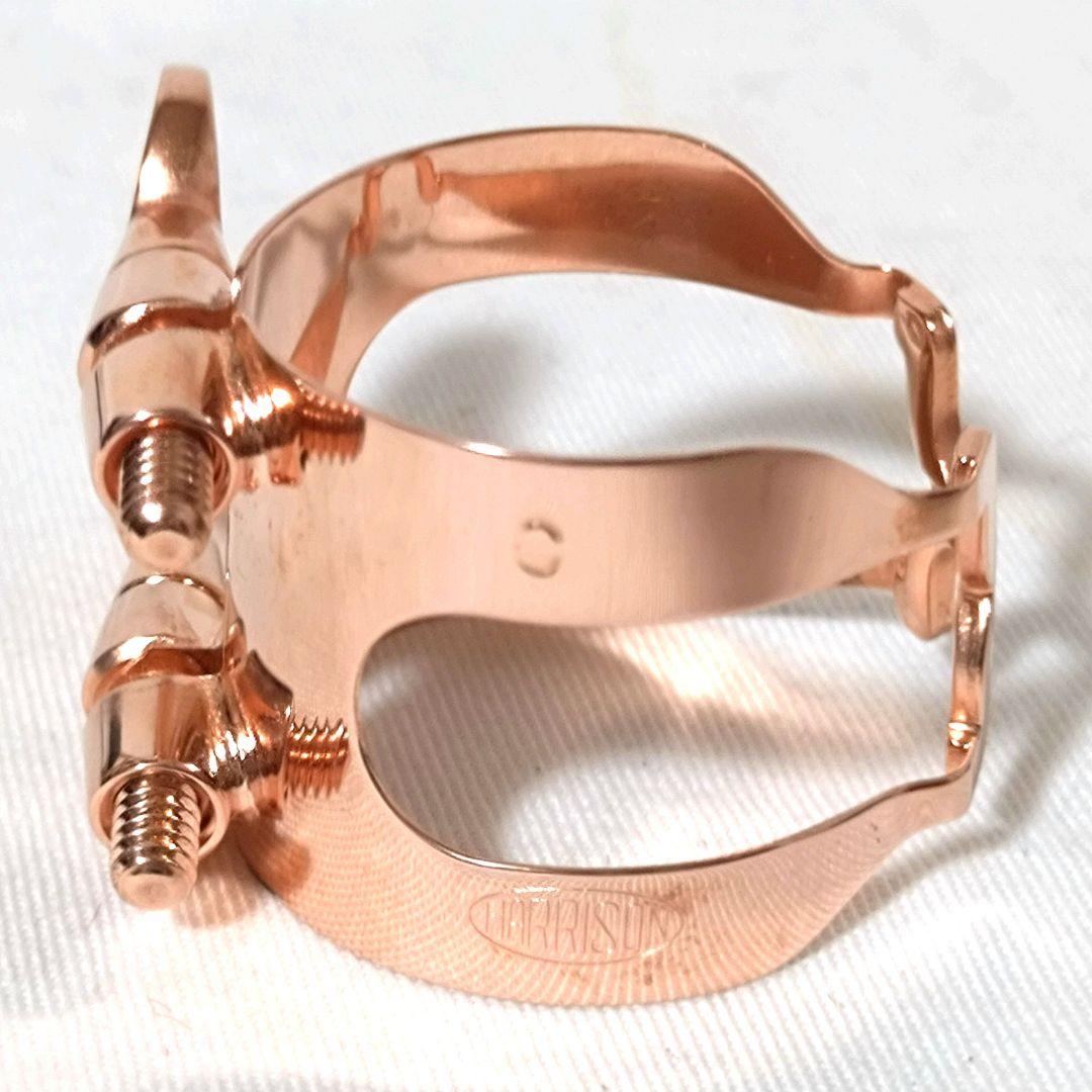 美品　HARRISON　ハリソン　B♭クラリネット　リガチャー　ピンクゴールド