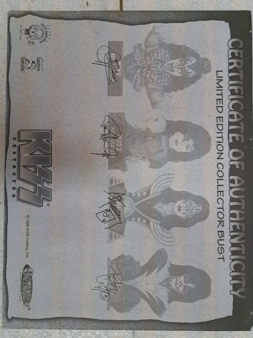 [超レア]KISS PETER CRISS バスト像