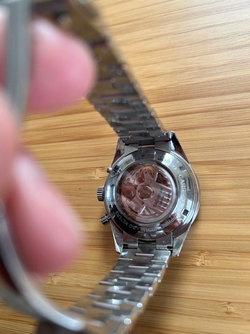 タグホイヤー　カレラCV2010自動巻きクロノグラフ時計 ブラック