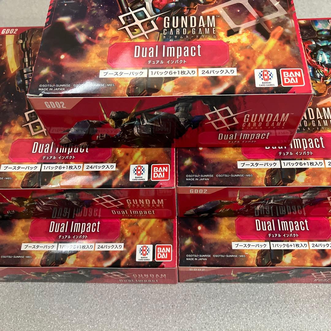 ☆ガンダムカードゲーム☆デュエルインパクト☆未開封☆5BOXセット☆テープ付☆