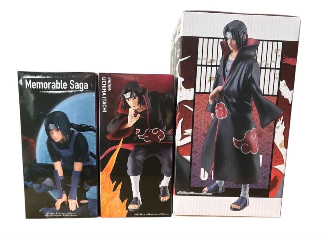 【新品未開封、送料無料】ナルト疾風伝　フィギュア　　暁イタチ　3種セット