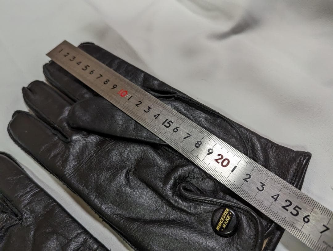 希少 新品 英国製 イギリス製 革手袋 ブラック 黒 ヴィンテージ