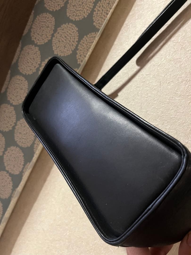 HIRAMEKI ウィリアムモリス　レザーポシェット　ダークネイビー