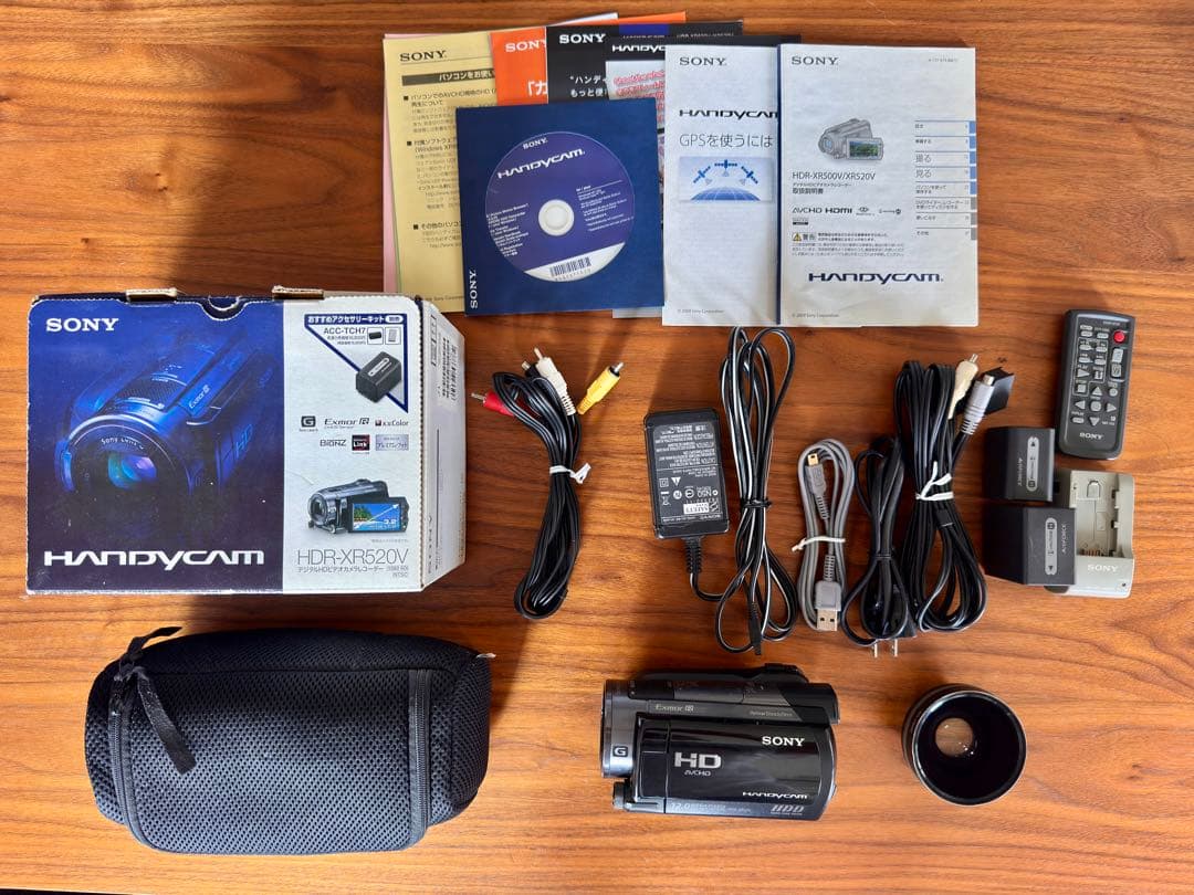SONY Handycam HDR-XR520V ワイコン付き