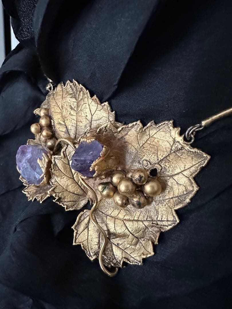 軽井沢彫金アトリエ 通産大臣賞受賞作家　作品 アメジストネックレス　 特別価格‼️