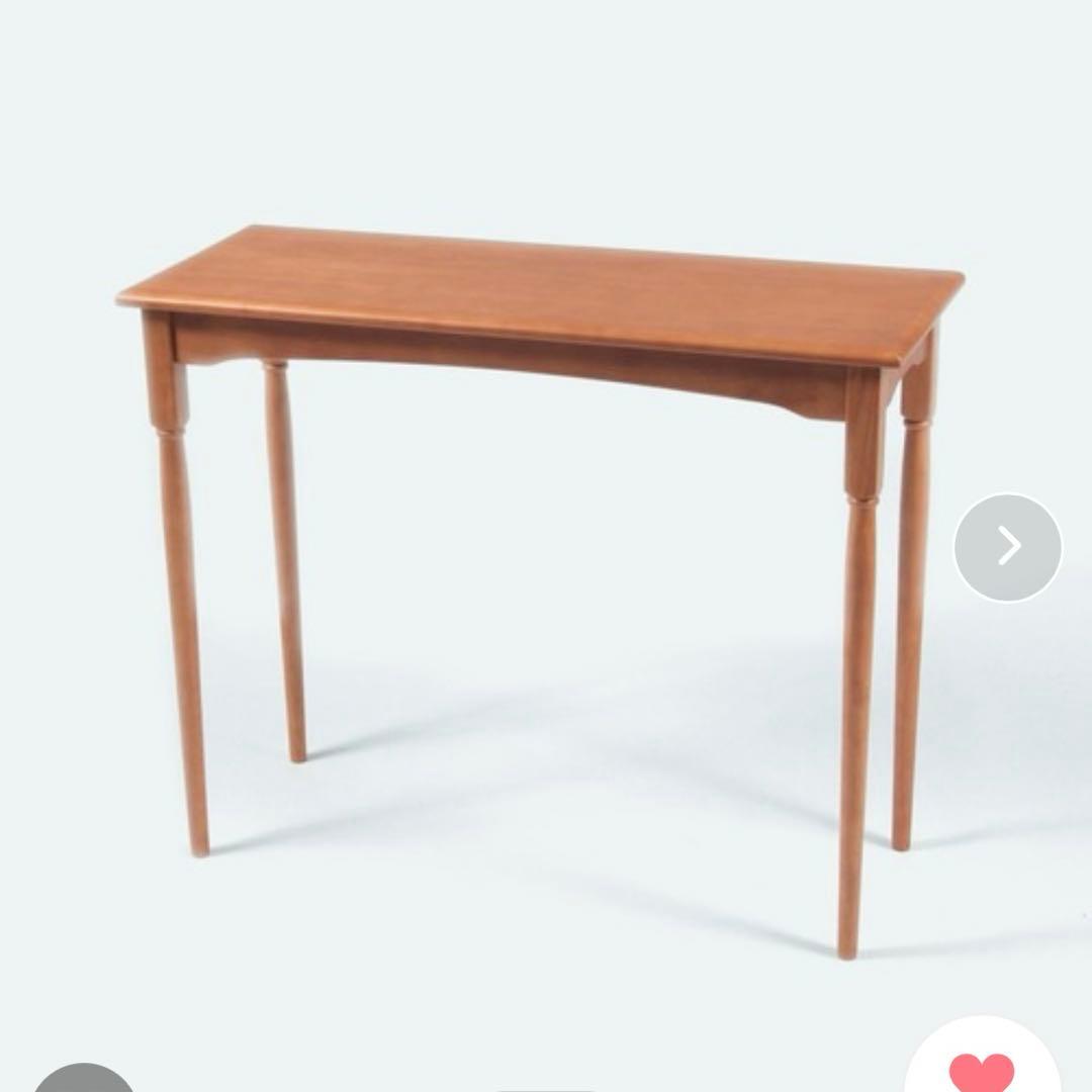 studio CLIP 無垢のデスク 無垢のラウンドスツール　コンソールテーブル