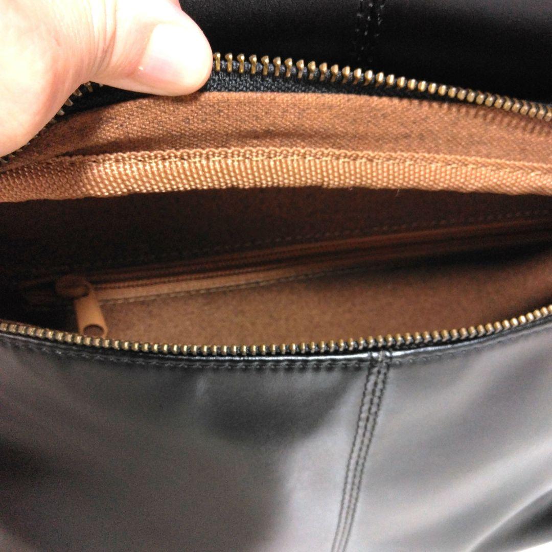 デキる男のブラックオールレザー　メンズキャリーバッグ