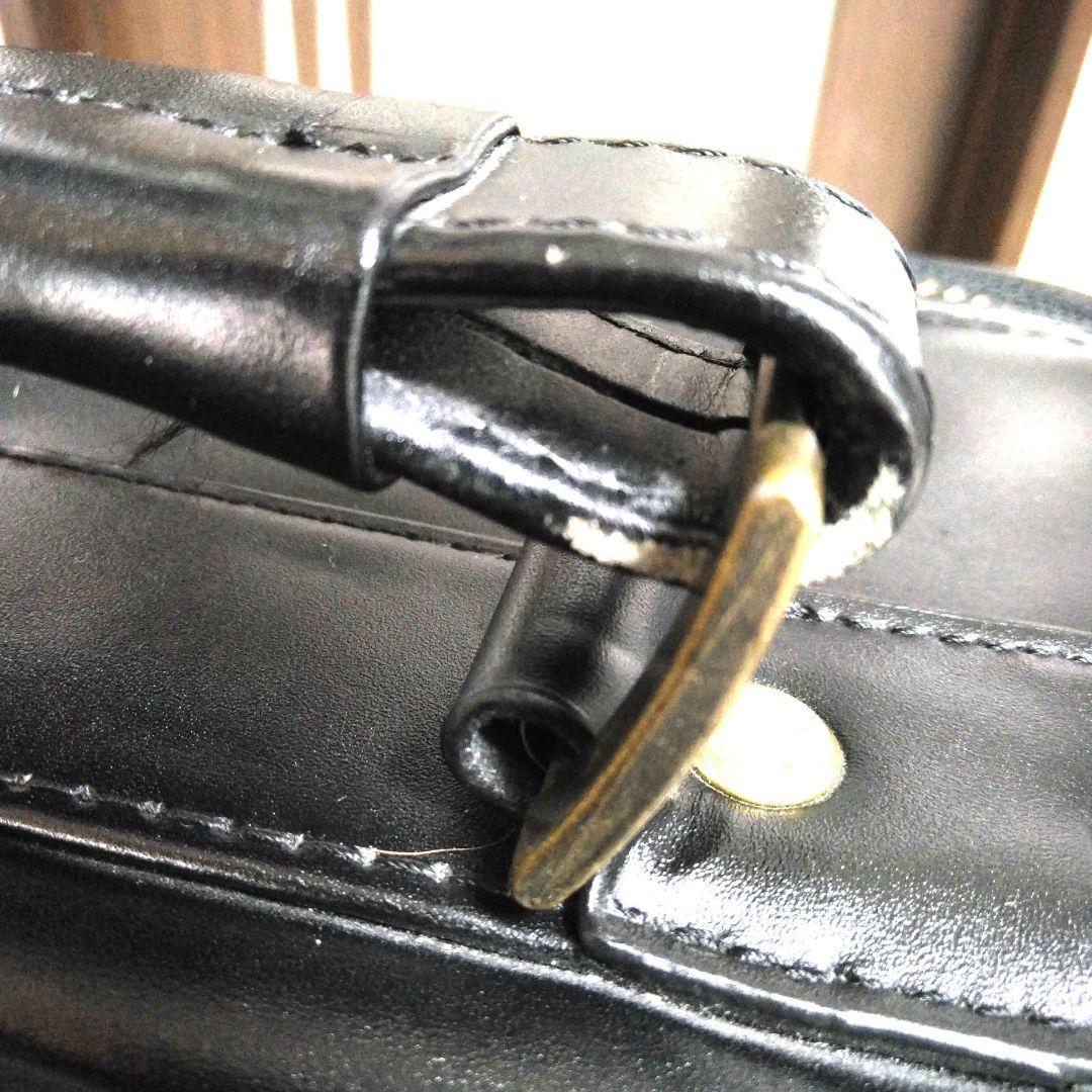 デキる男のブラックオールレザー　メンズキャリーバッグ